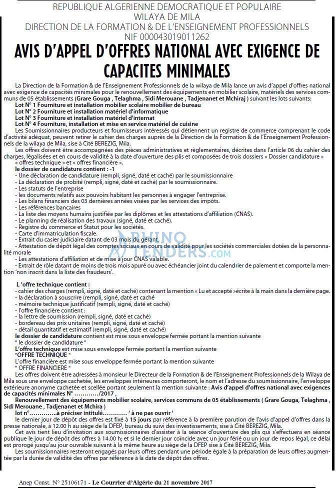 Le Courrier d'Algerie
