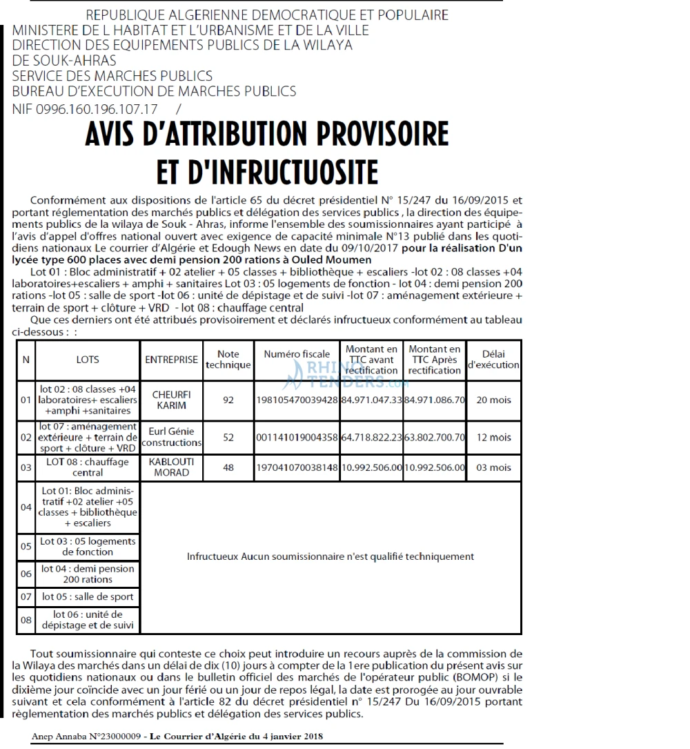 Le Courrier d'Algerie