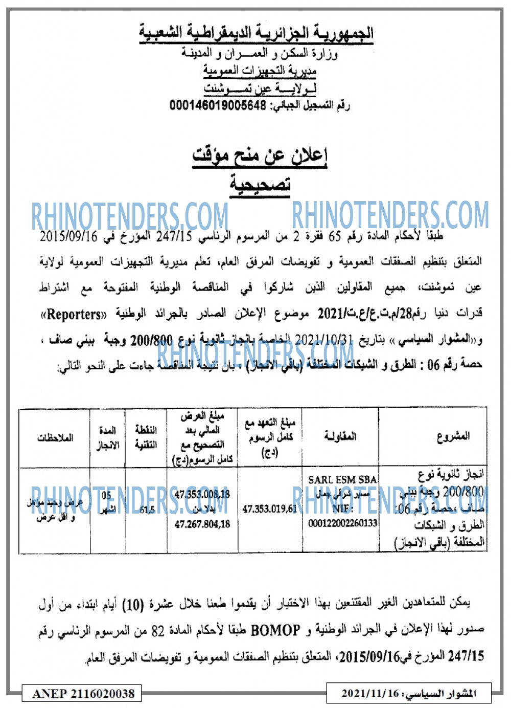 المشوار السياسي