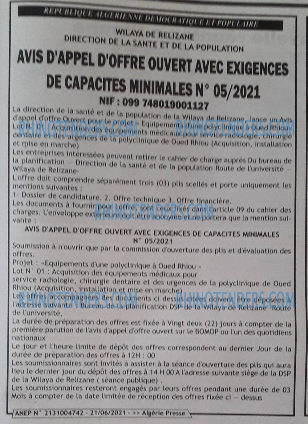 ALGERIE PRESSE