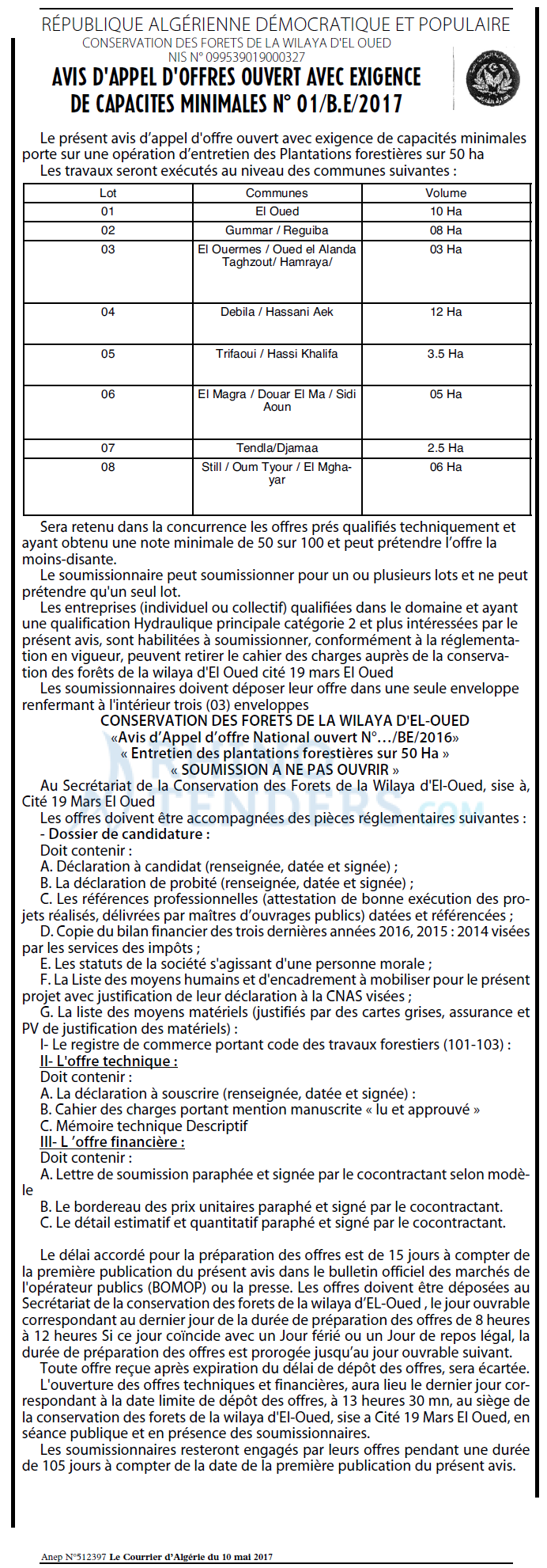 Le Courrier d'Algerie