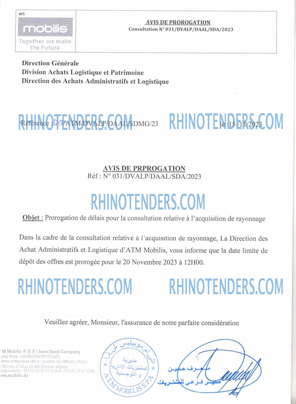 Rhinotenders