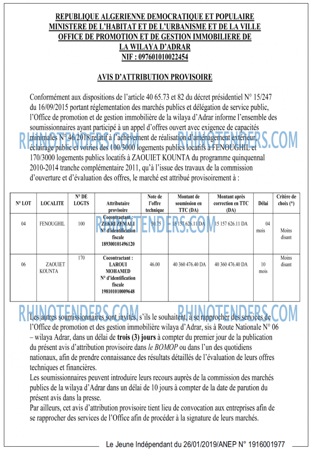 Jeune Independant