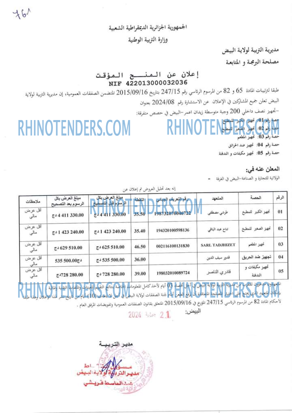 Rhinotenders