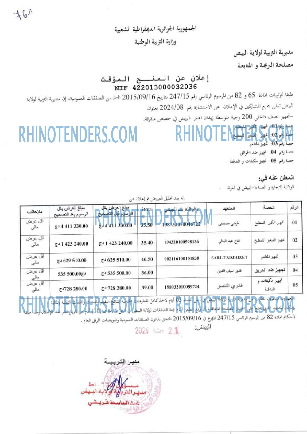 Rhinotenders
