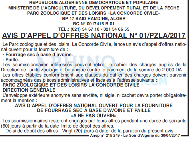 LE SOIR D'ALGERIE