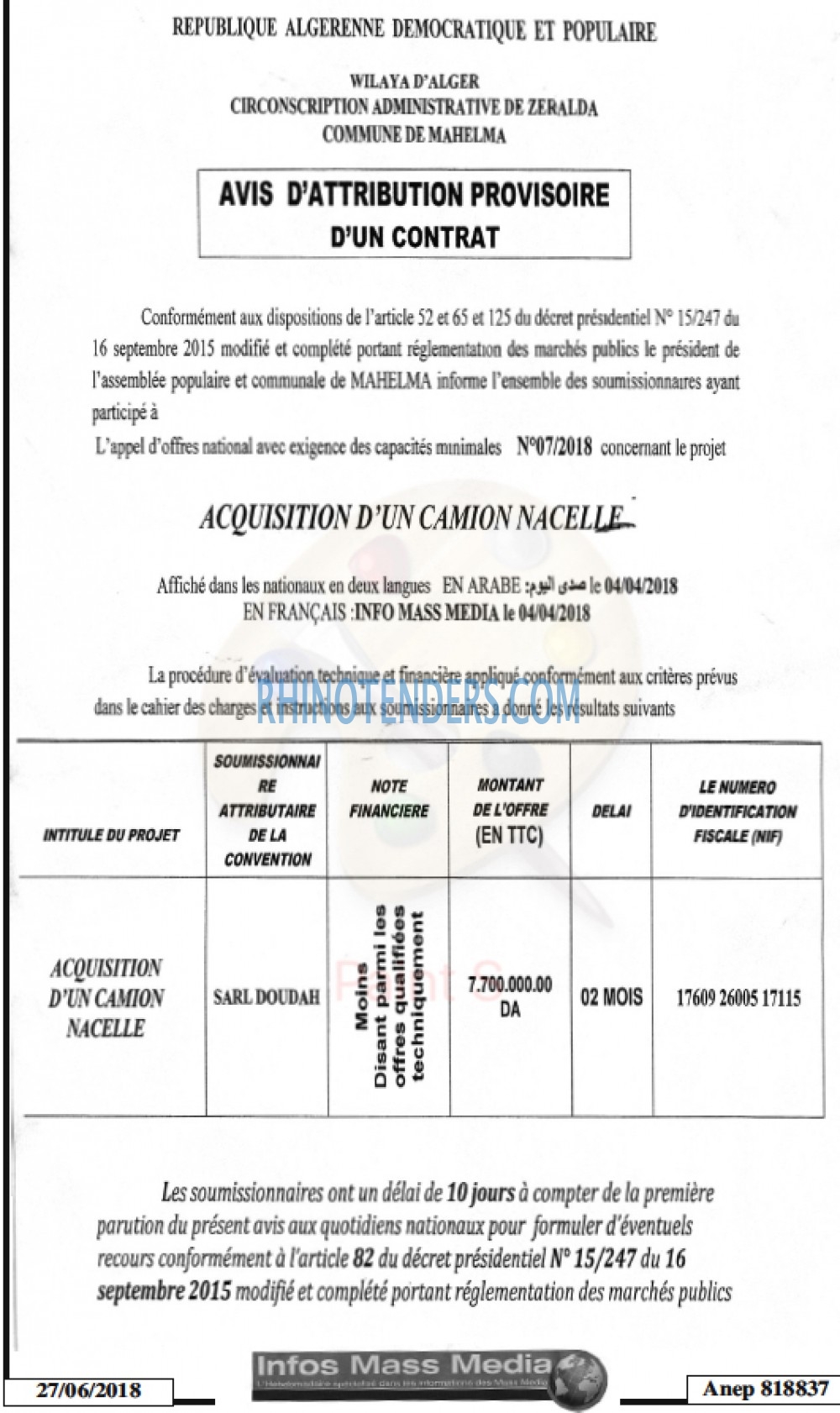 Infos Mass Media