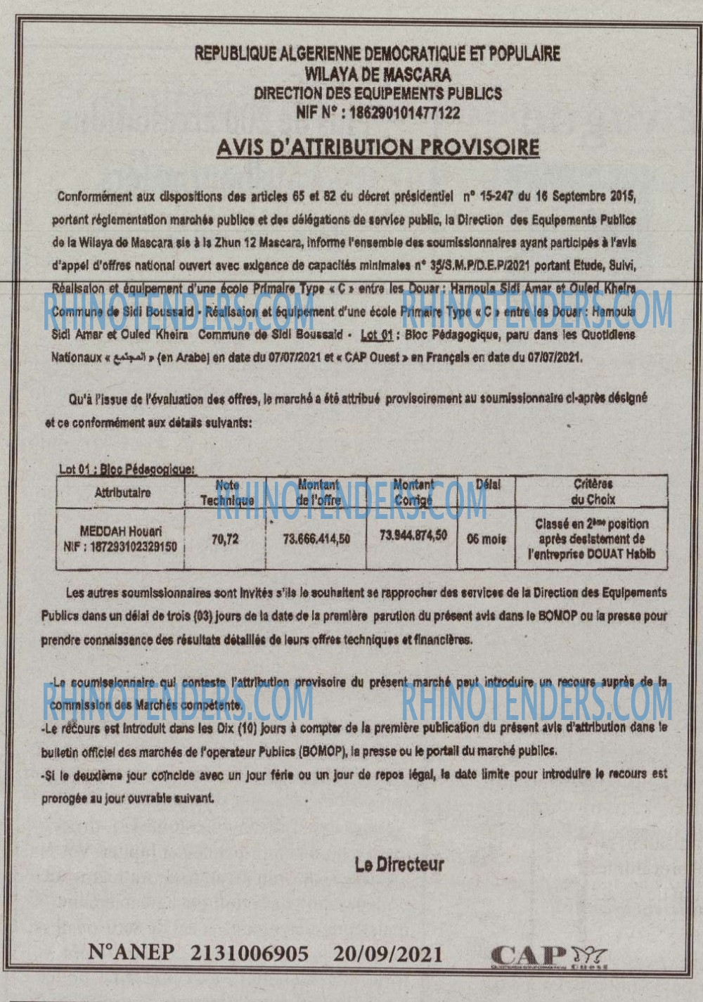 CAP OUEST