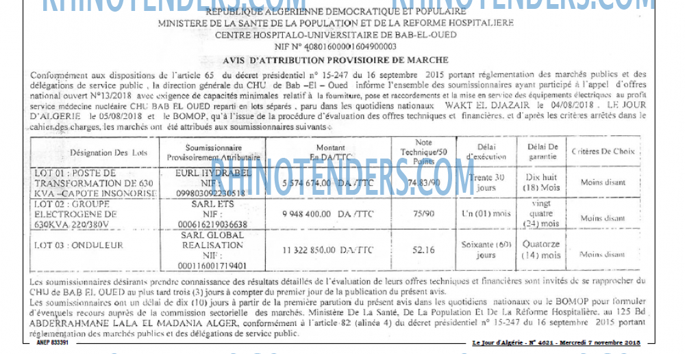 Le Jour d'Algérie