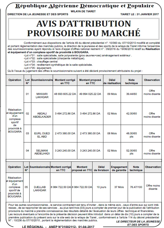 LE REGIONAL