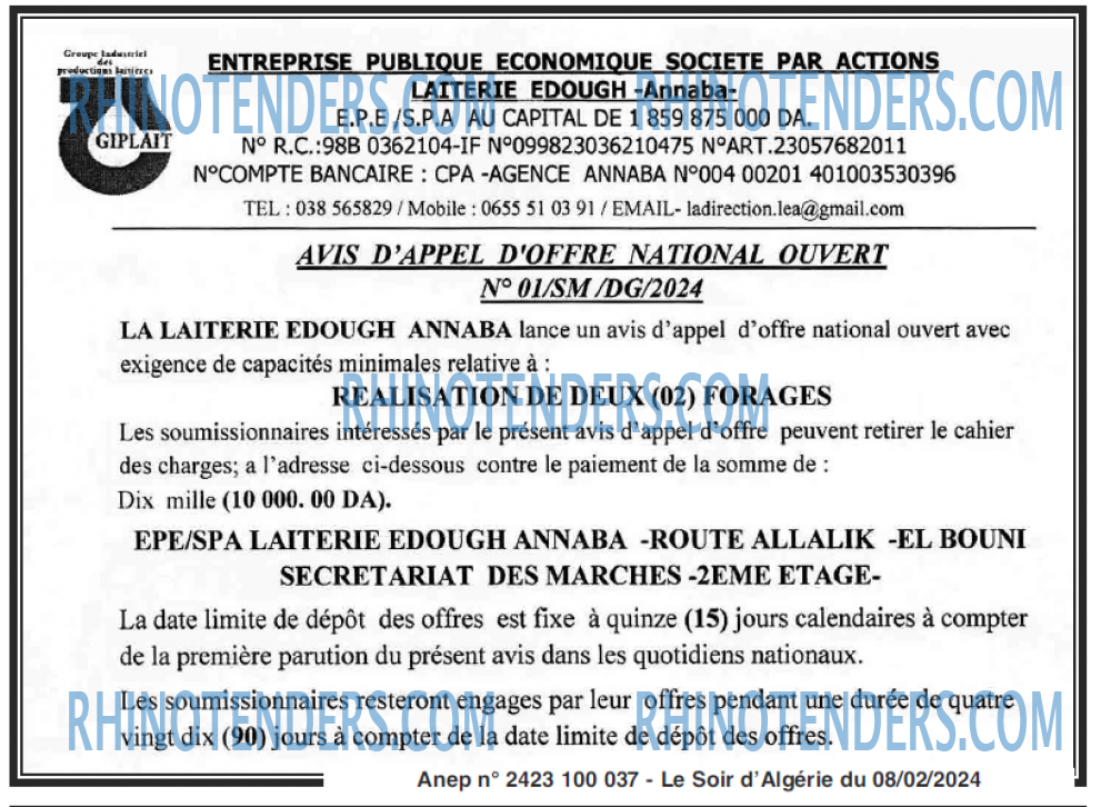 LE SOIR D'ALGERIE