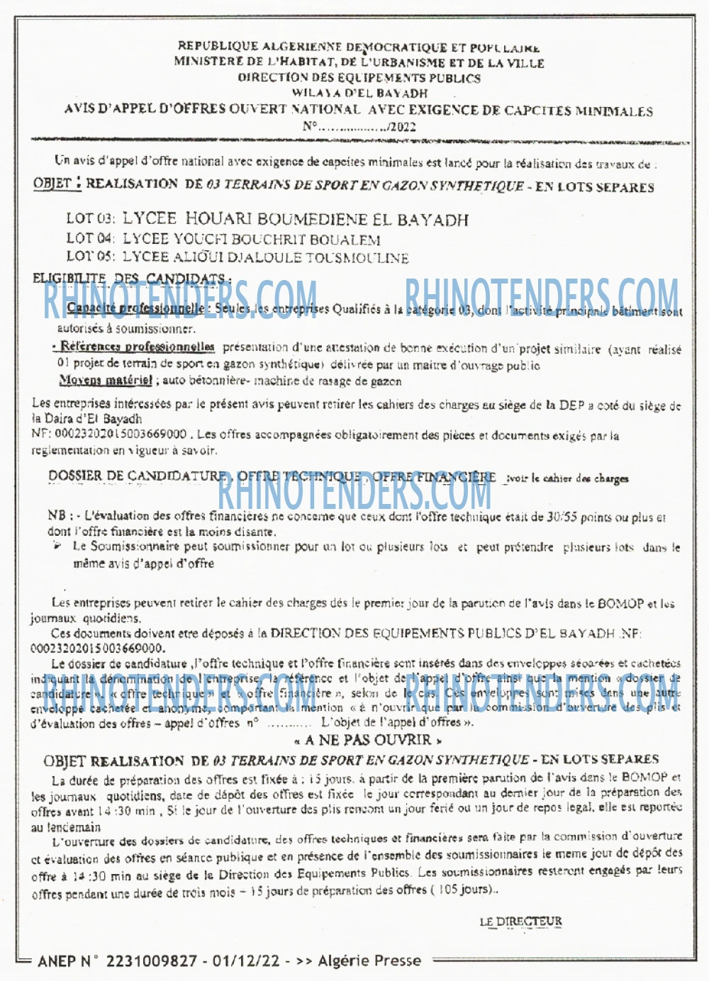 ALGERIE PRESSE