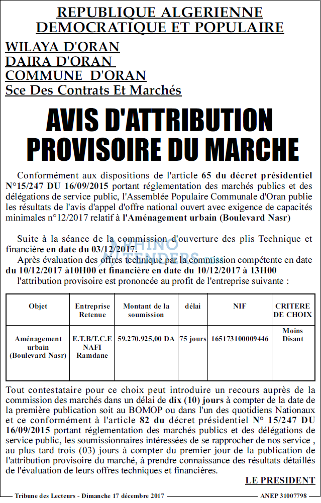 TRIBUNE DES LECTEURS