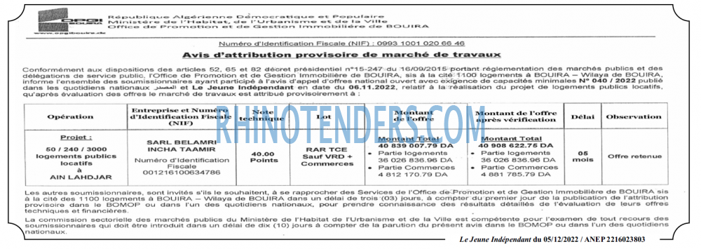 Jeune Independant