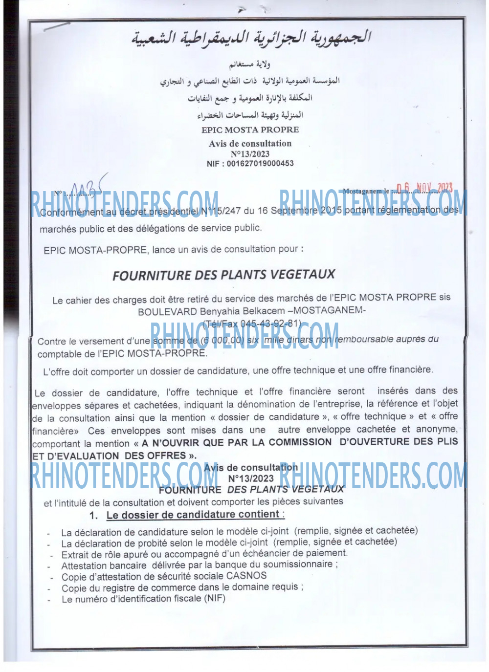 Rhinotenders