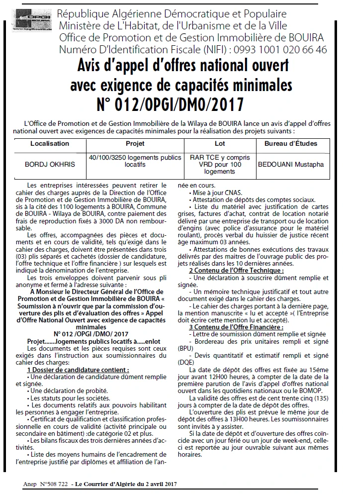 Le Courrier d'Algerie