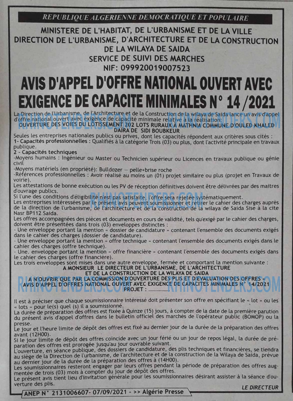 ALGERIE PRESSE