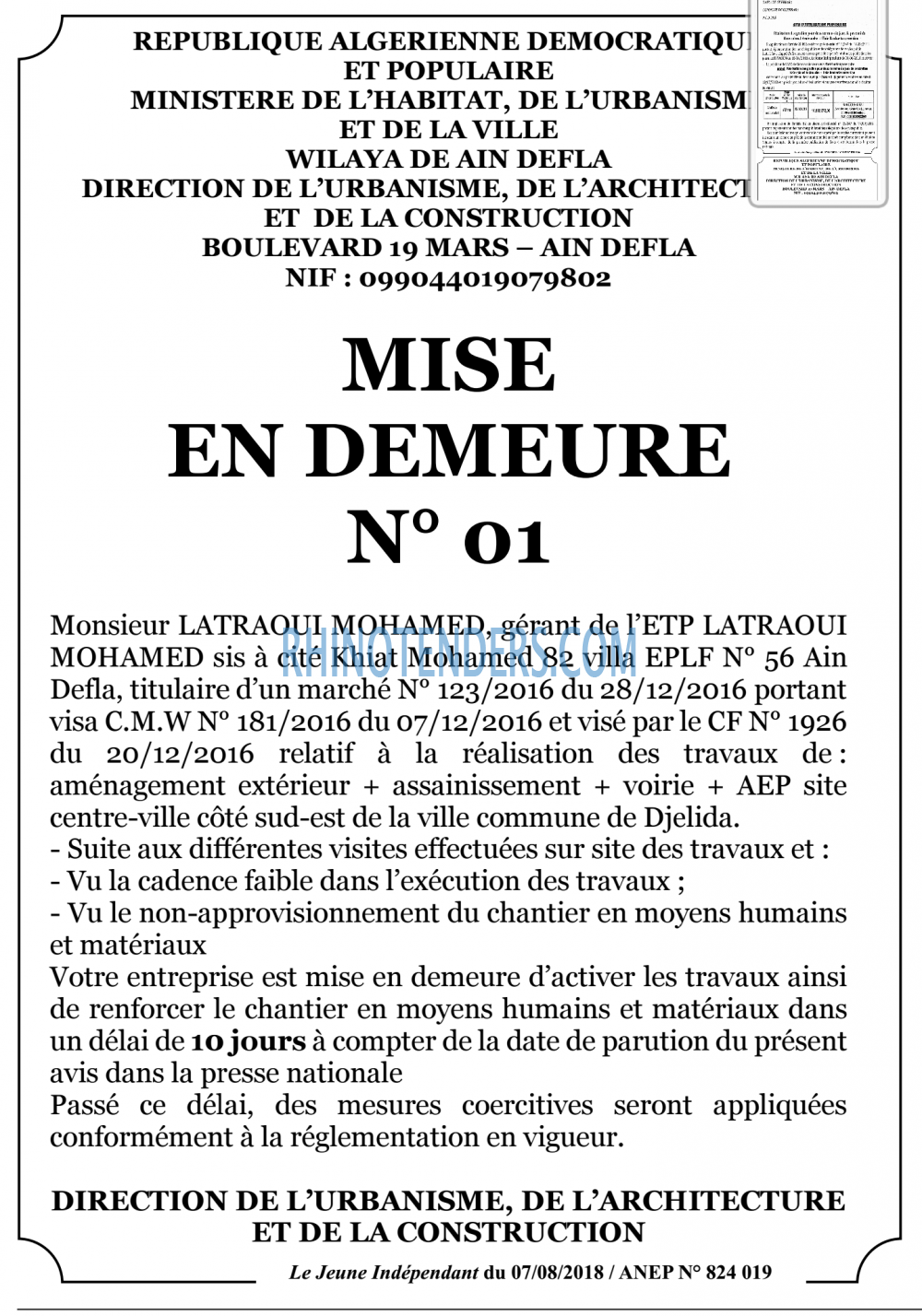 Jeune Independant