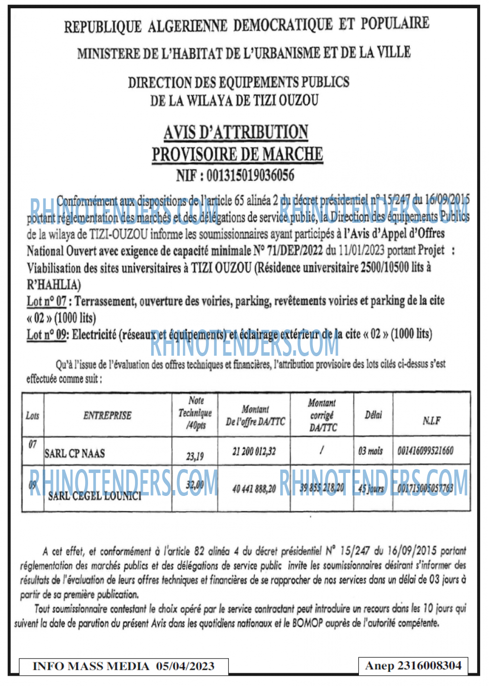 Infos Mass Media