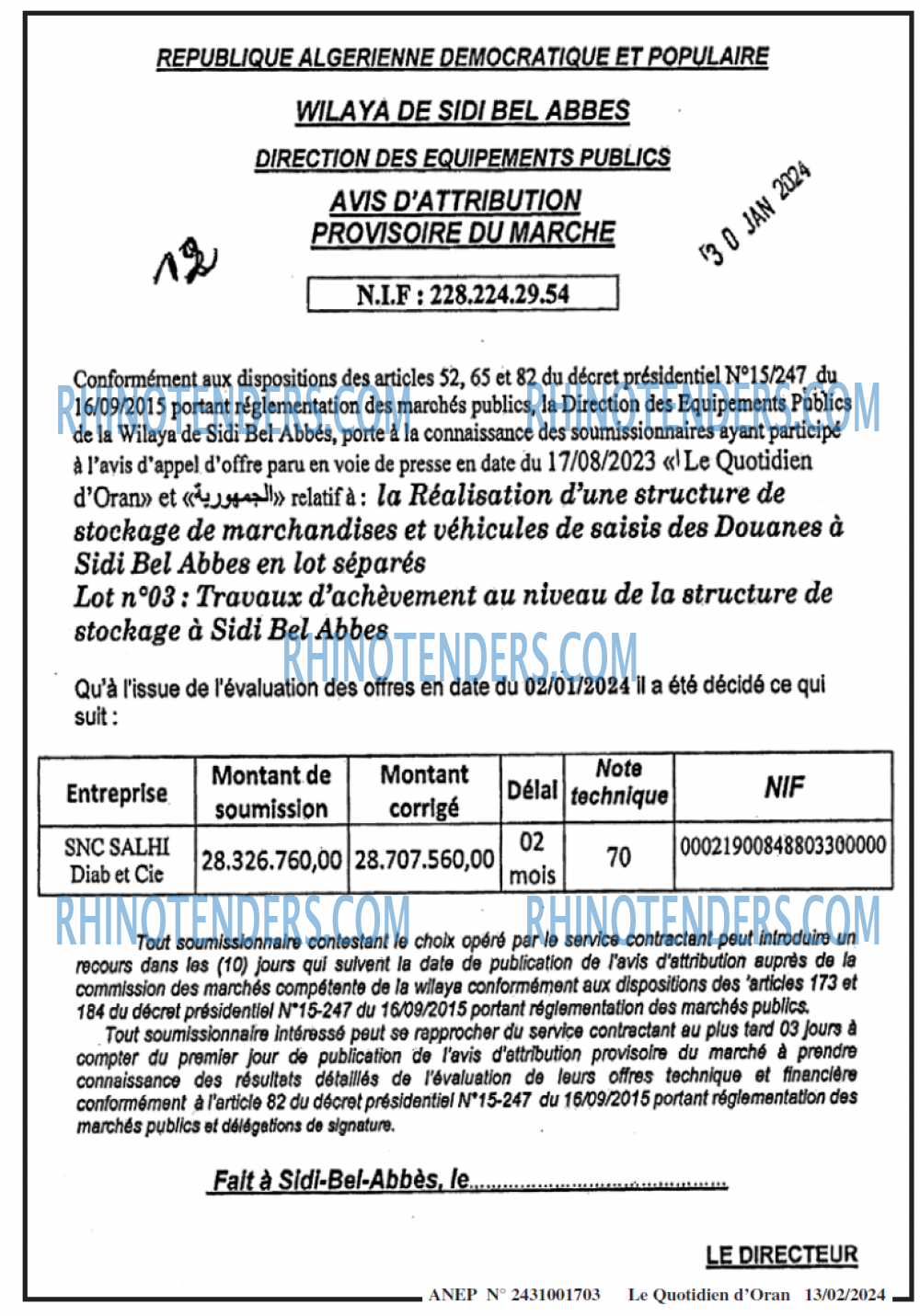 Le Quotidien d'Oran