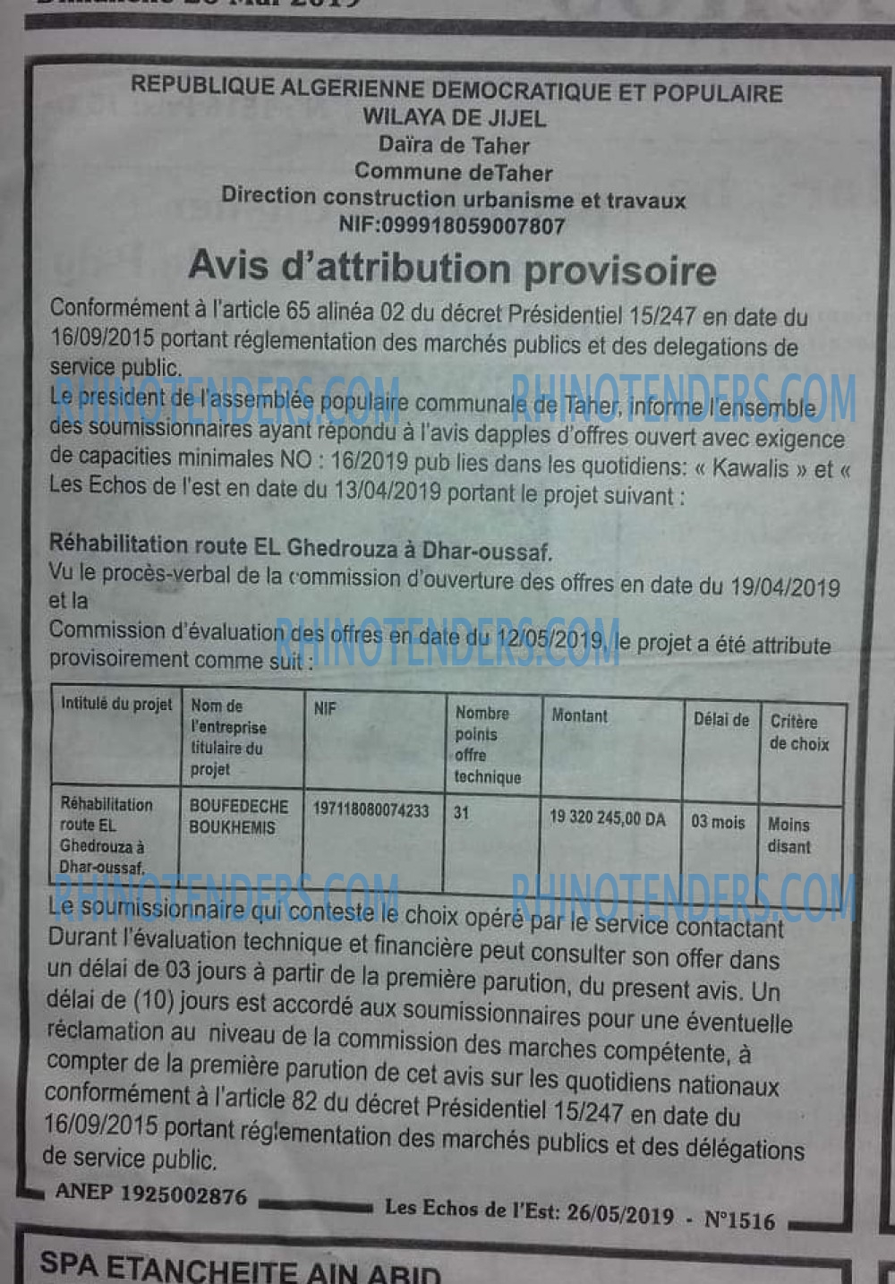 Les Echos de l'Est