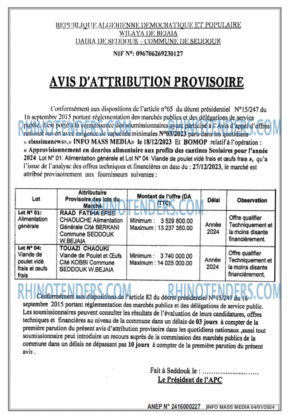 Infos Mass Media