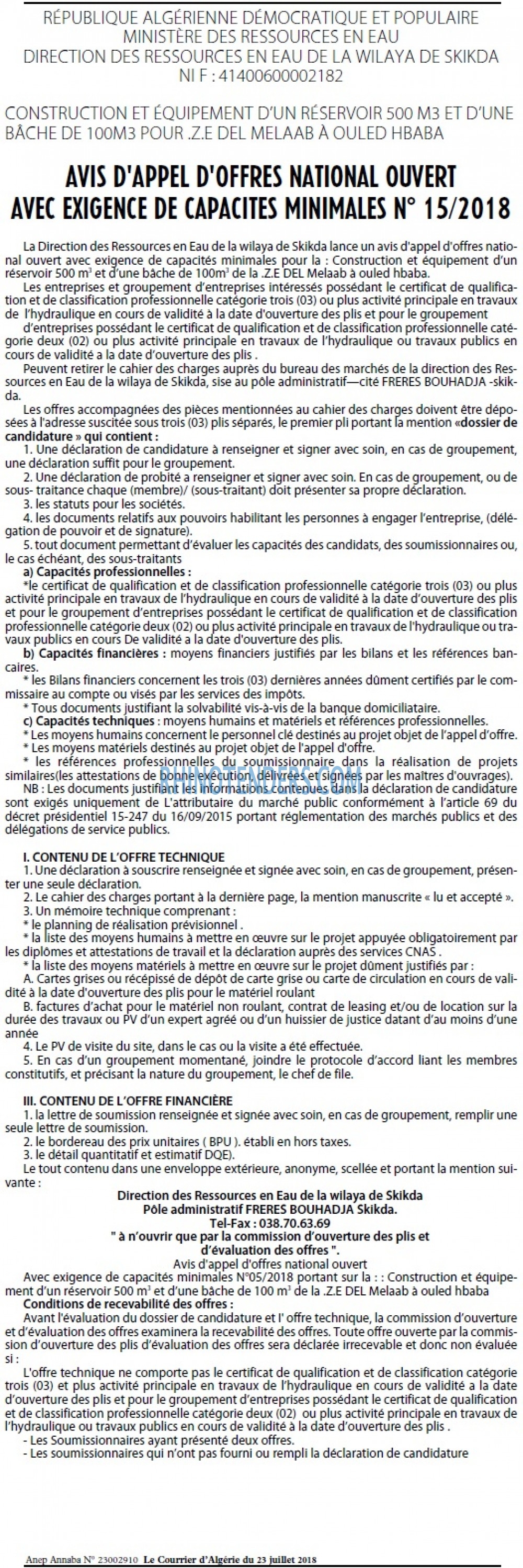 Le Courrier d'Algerie