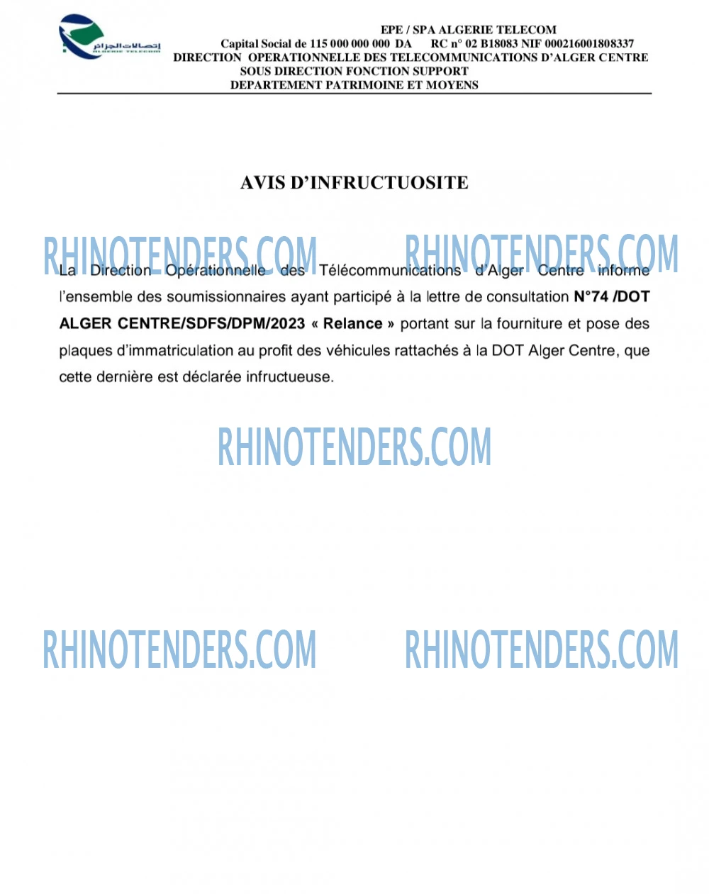 Rhinotenders