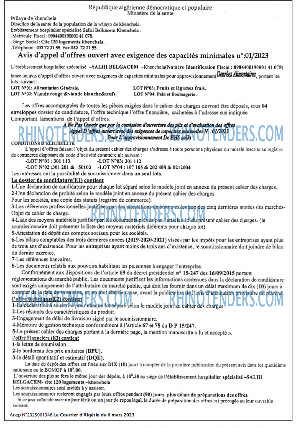 Le Courrier d'Algerie