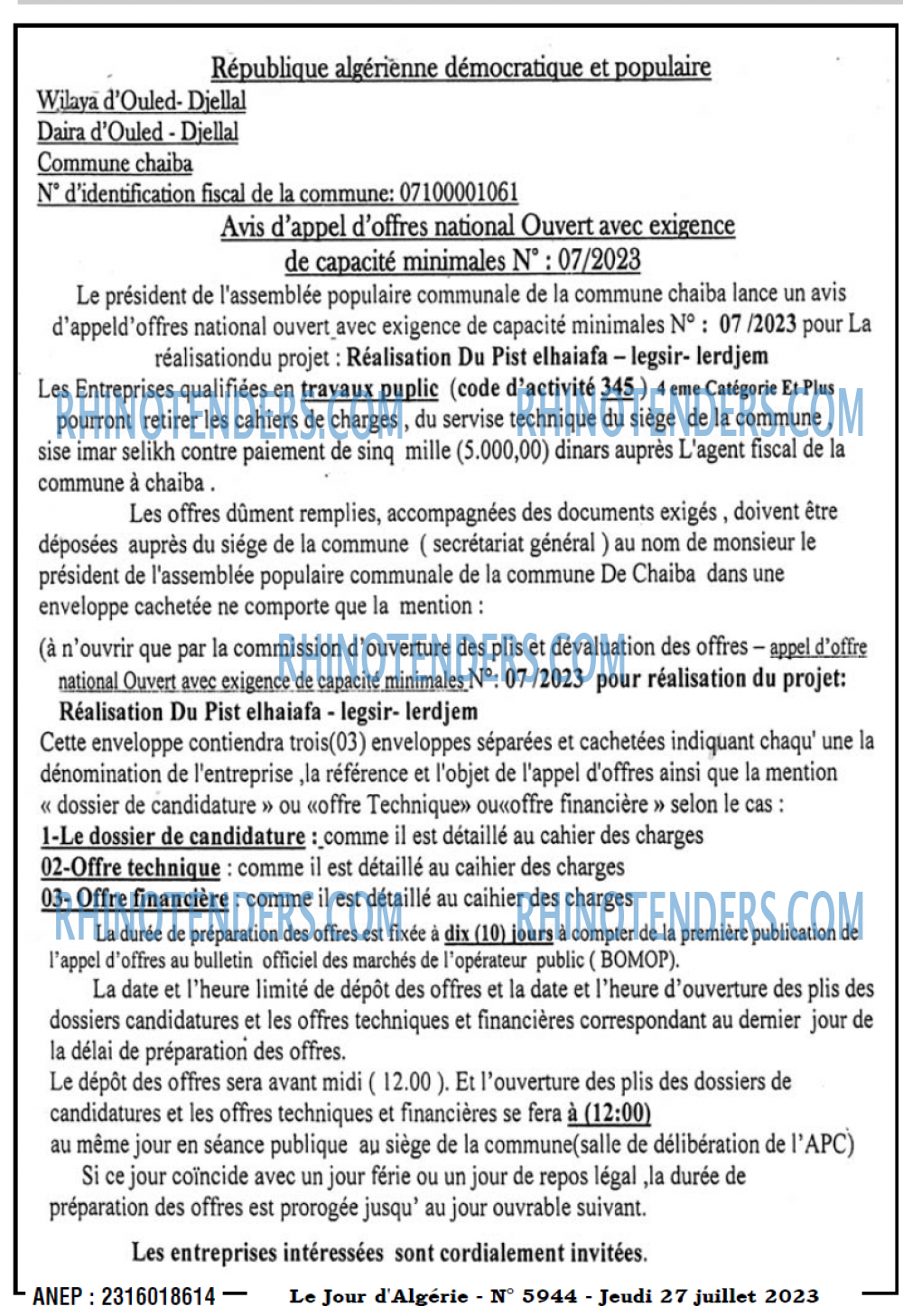 Le Jour d'Algérie