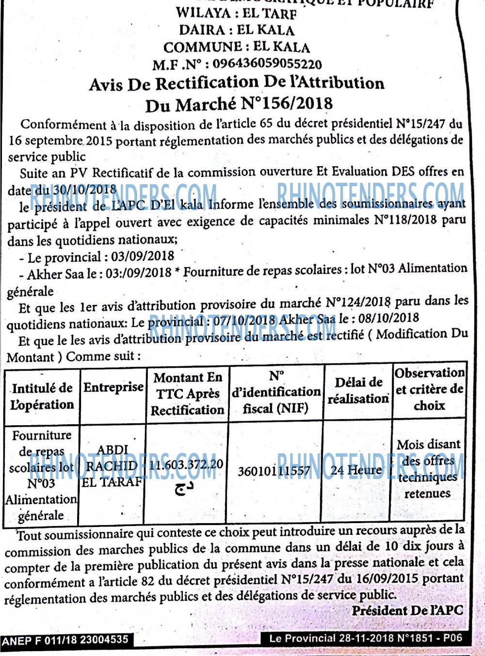 LE PROVINCIAL