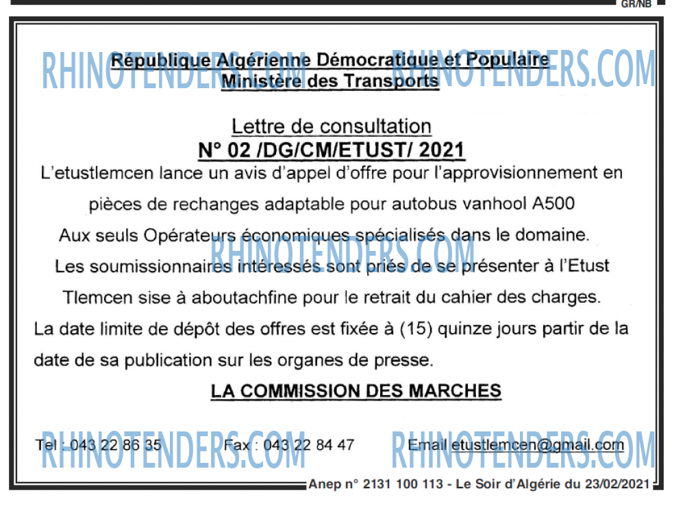 LE SOIR D'ALGERIE