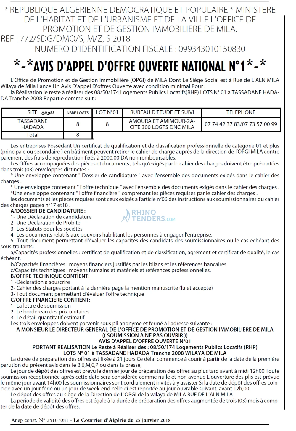 Le Courrier d'Algerie