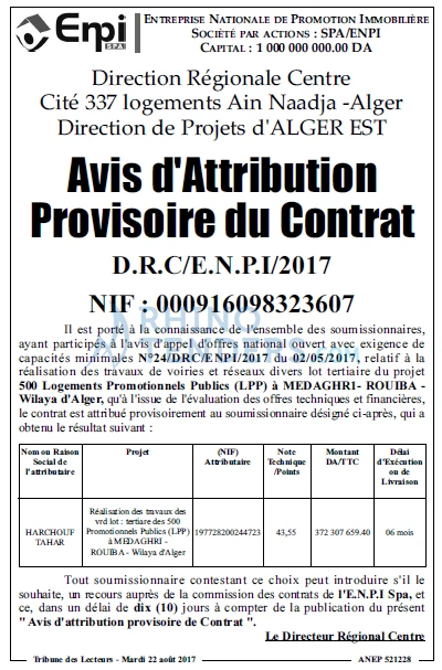 TRIBUNE DES LECTEURS