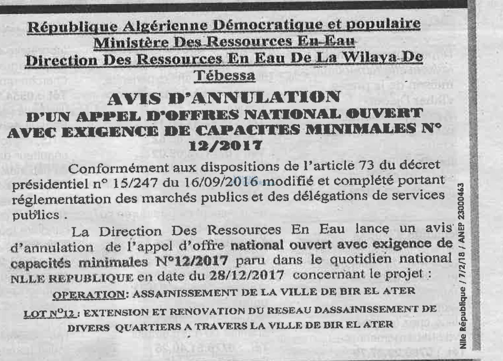 NOUVELLE REPUBLIQUE