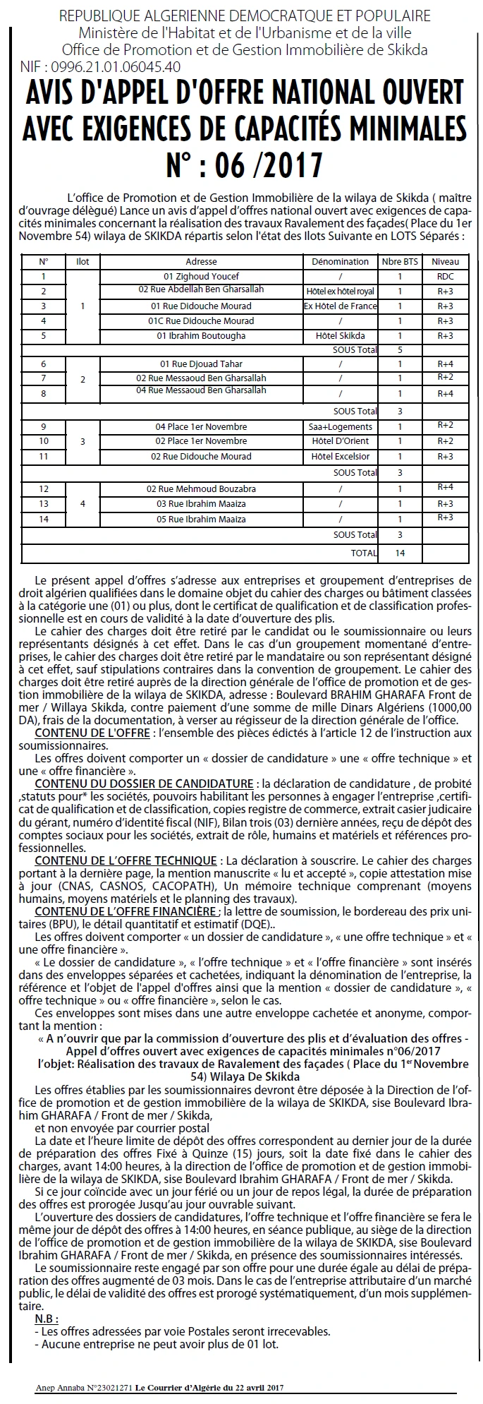 Le Courrier d'Algerie