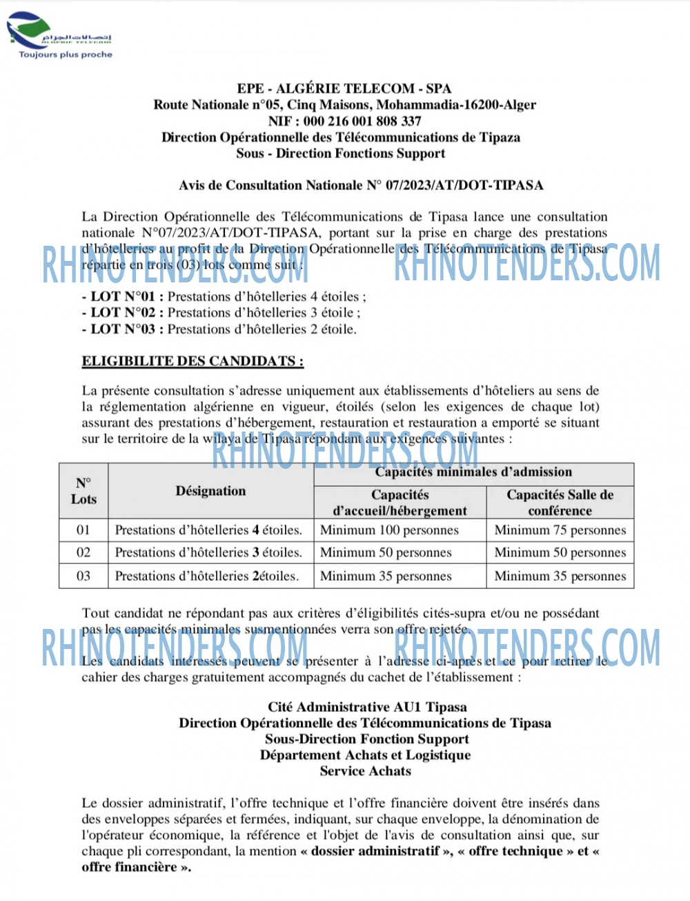 Rhinotenders