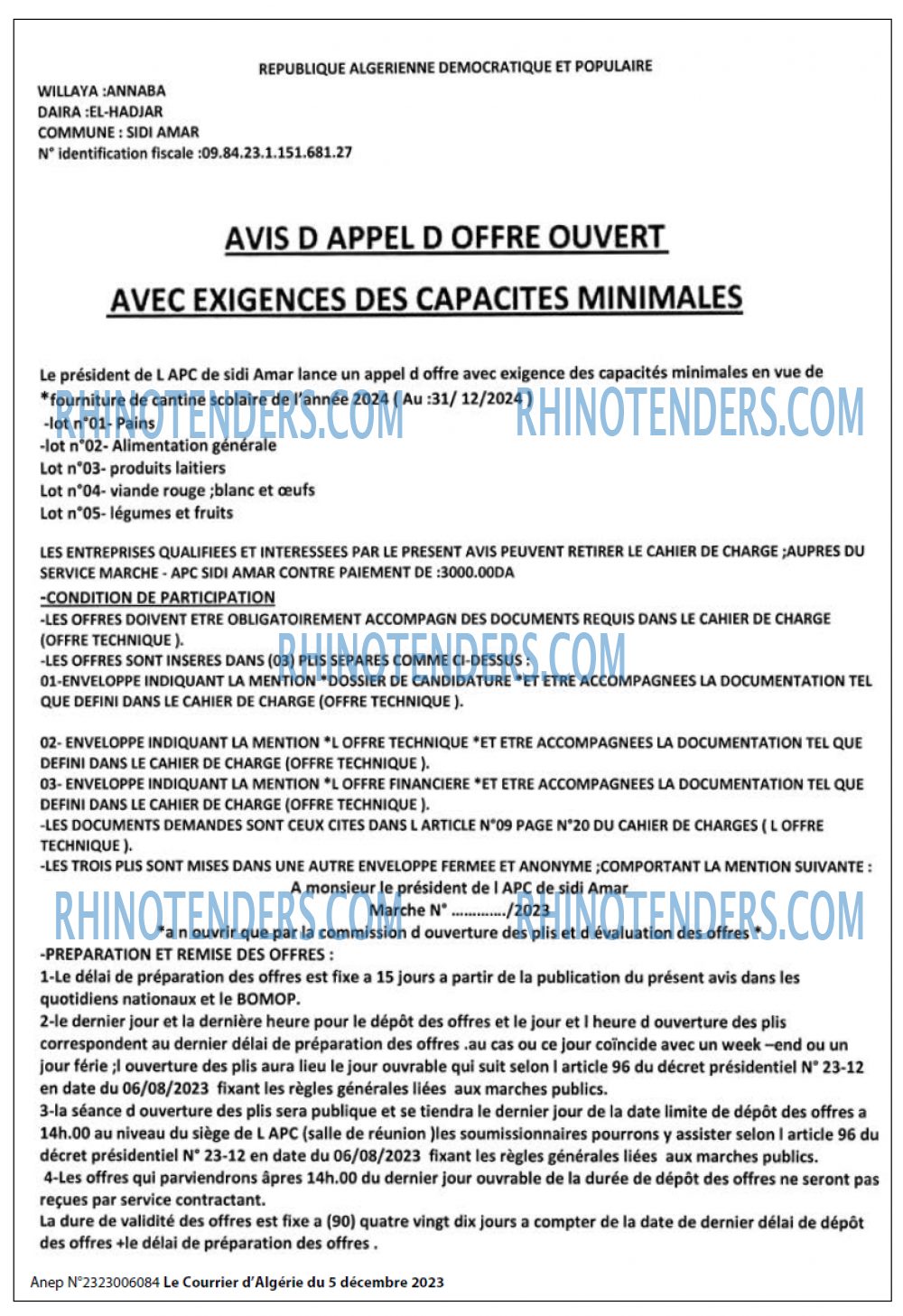 Le Courrier d'Algerie