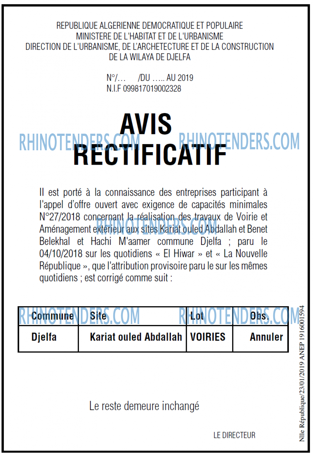 NOUVELLE REPUBLIQUE