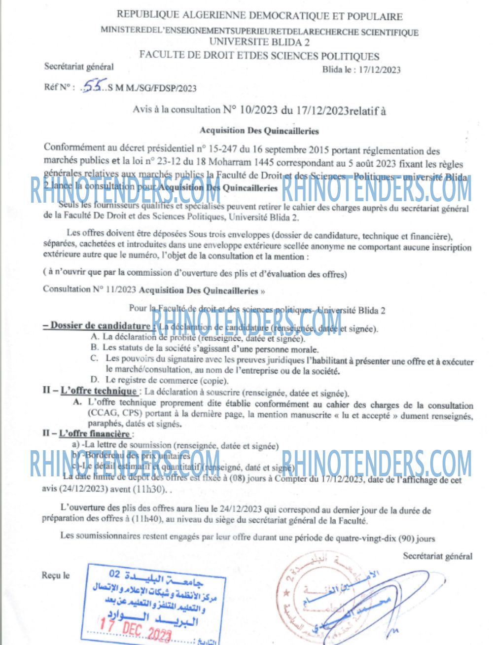 Rhinotenders