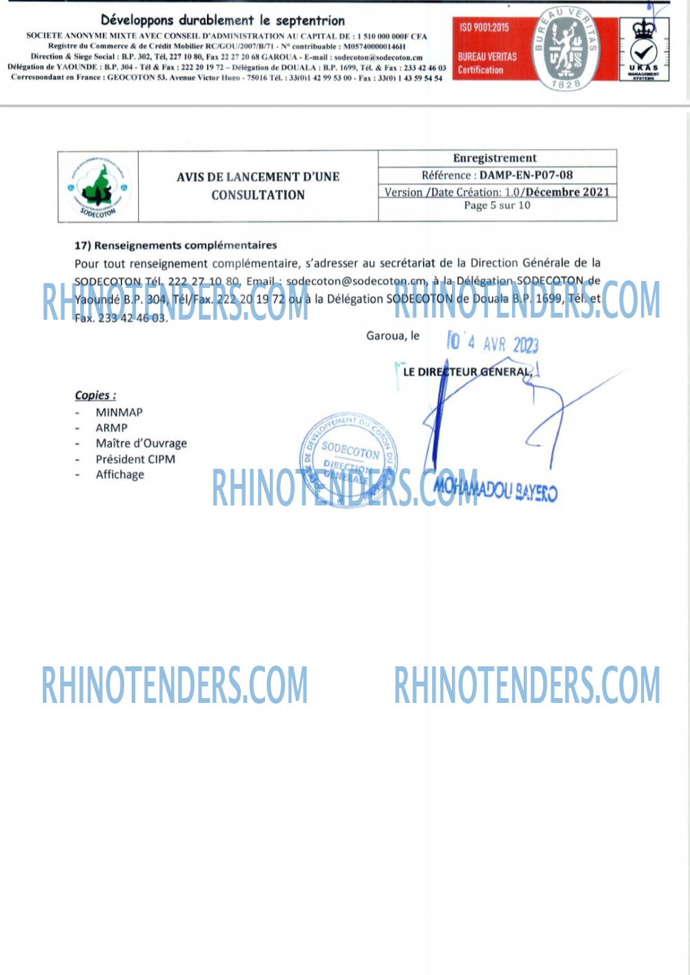 Rhinotenders