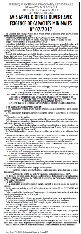 Le Courrier d'Algerie