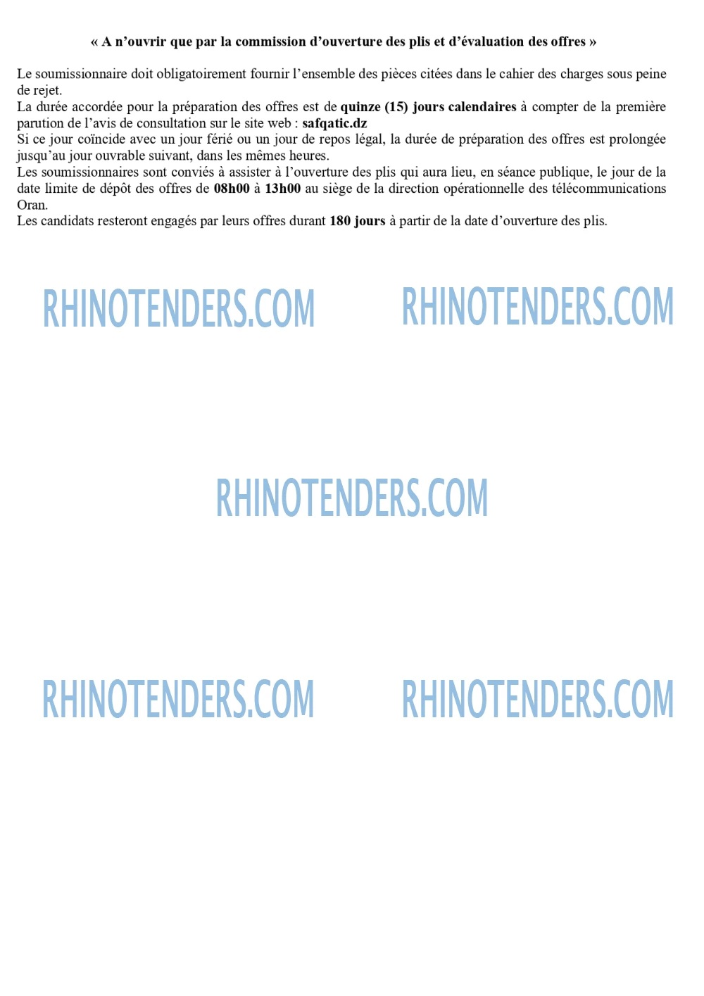 Rhinotenders