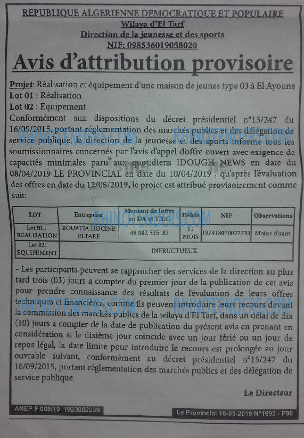 LE PROVINCIAL