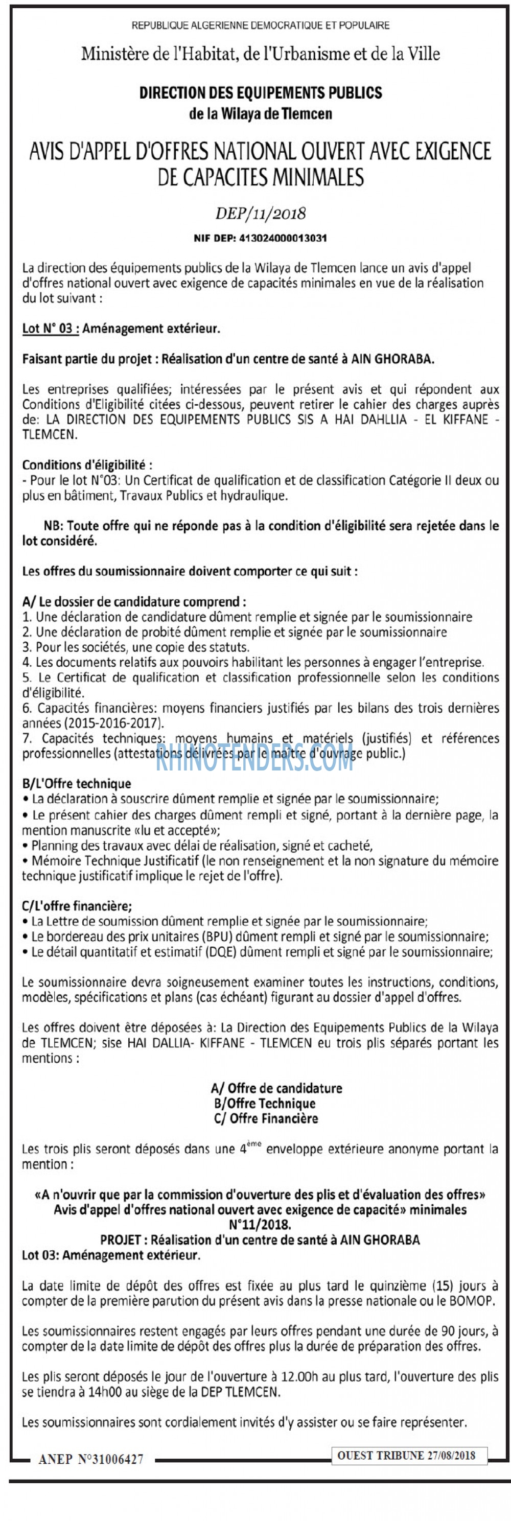 ouest TRIBUNE
