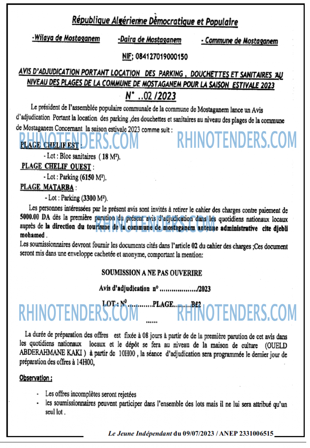 Jeune Independant