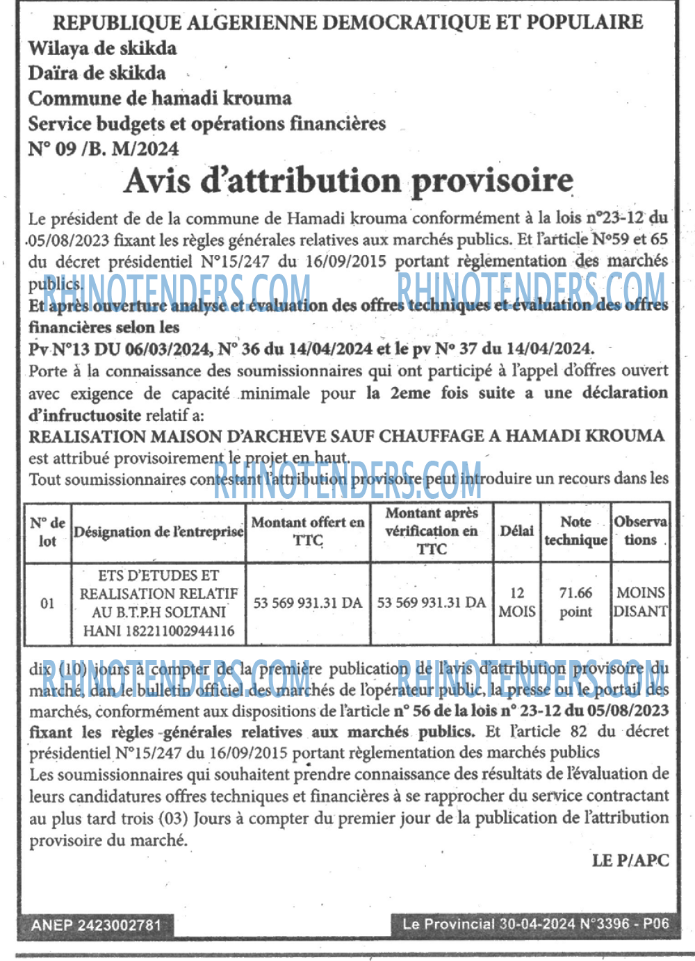 LE PROVINCIAL