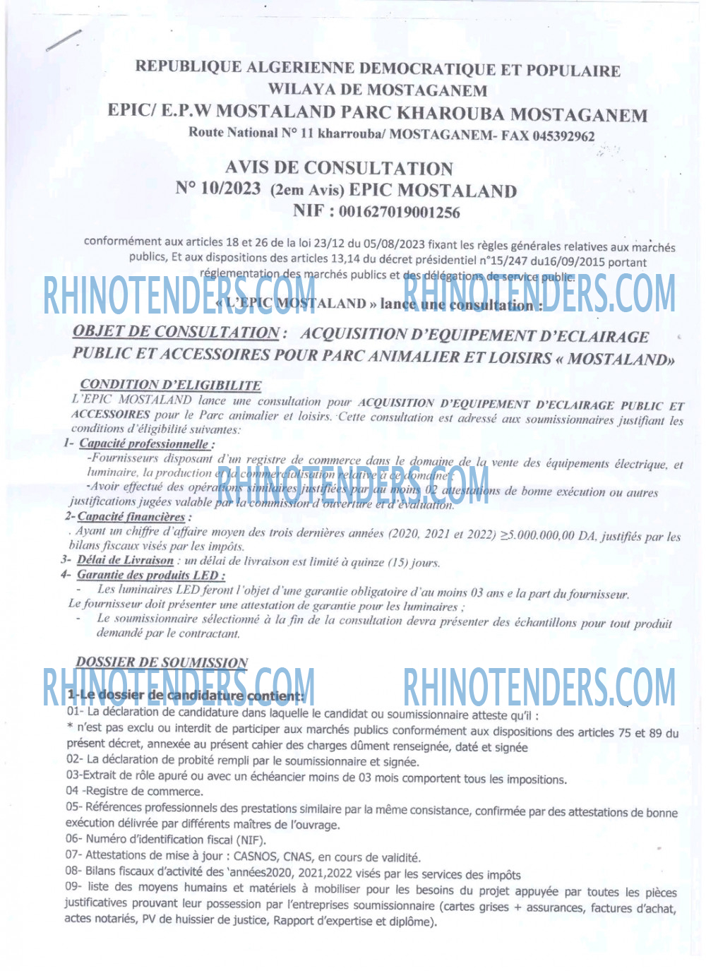 Rhinotenders