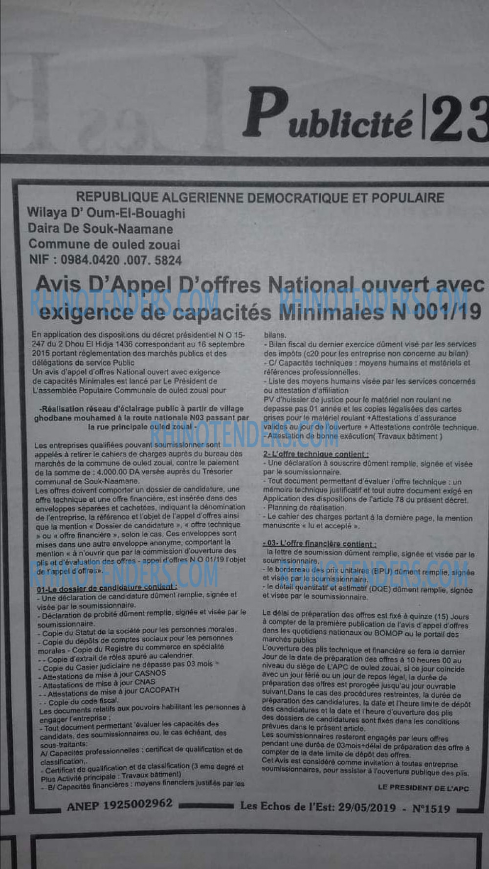 Les Echos de l'Est