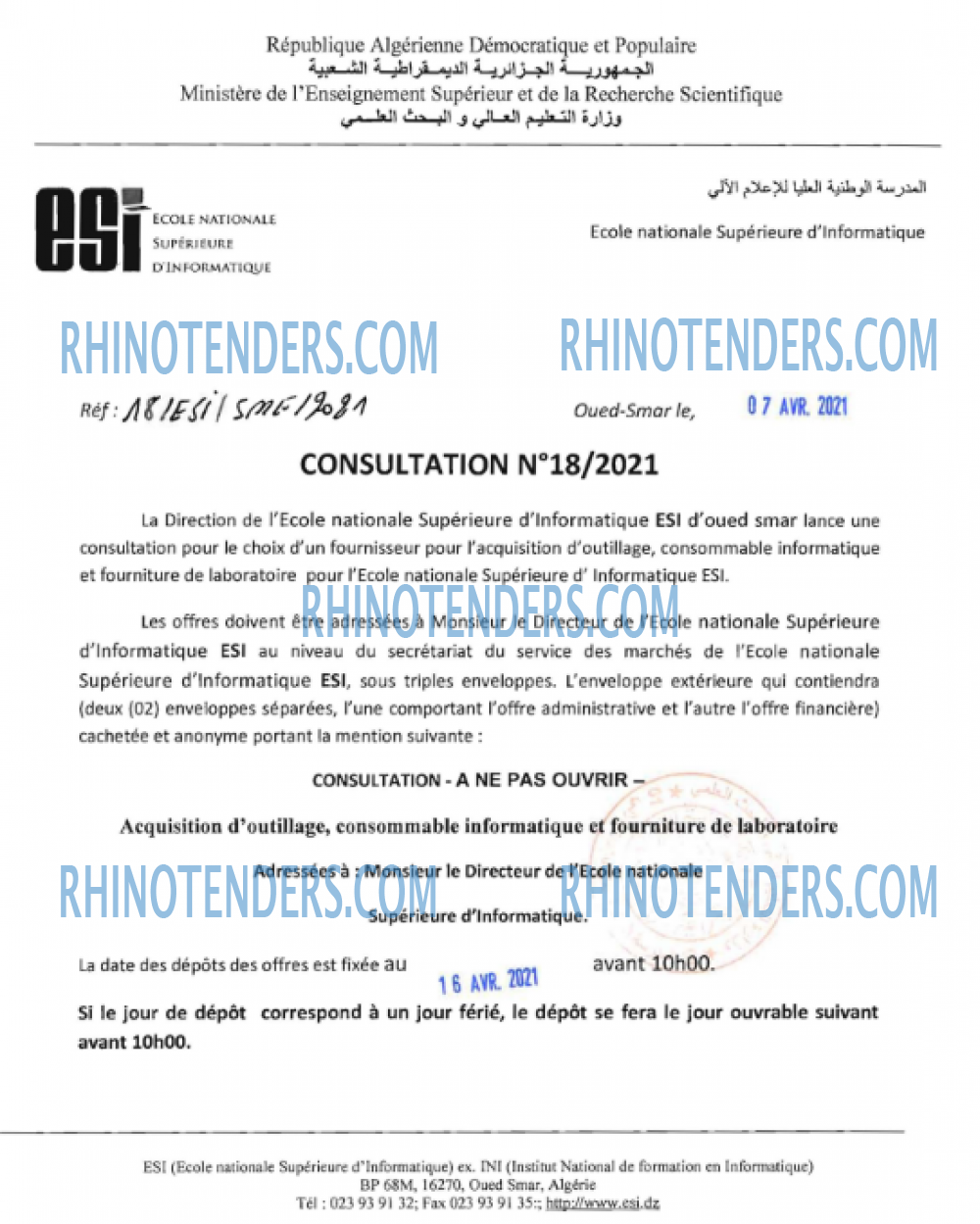 Rhinotenders